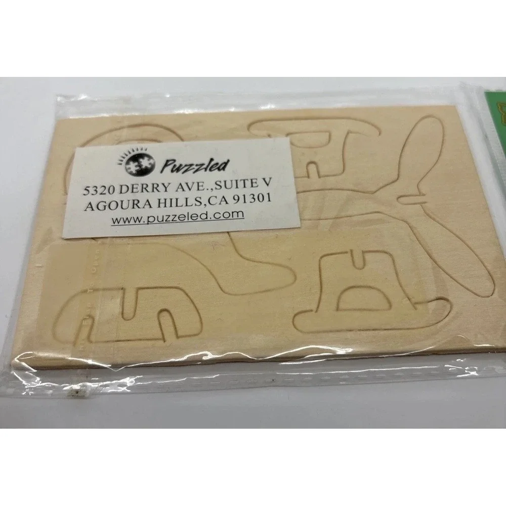 Mini‎ Wood Helicopter Puzzle 3-D Wood Model Build Kit Gift Craft Construction